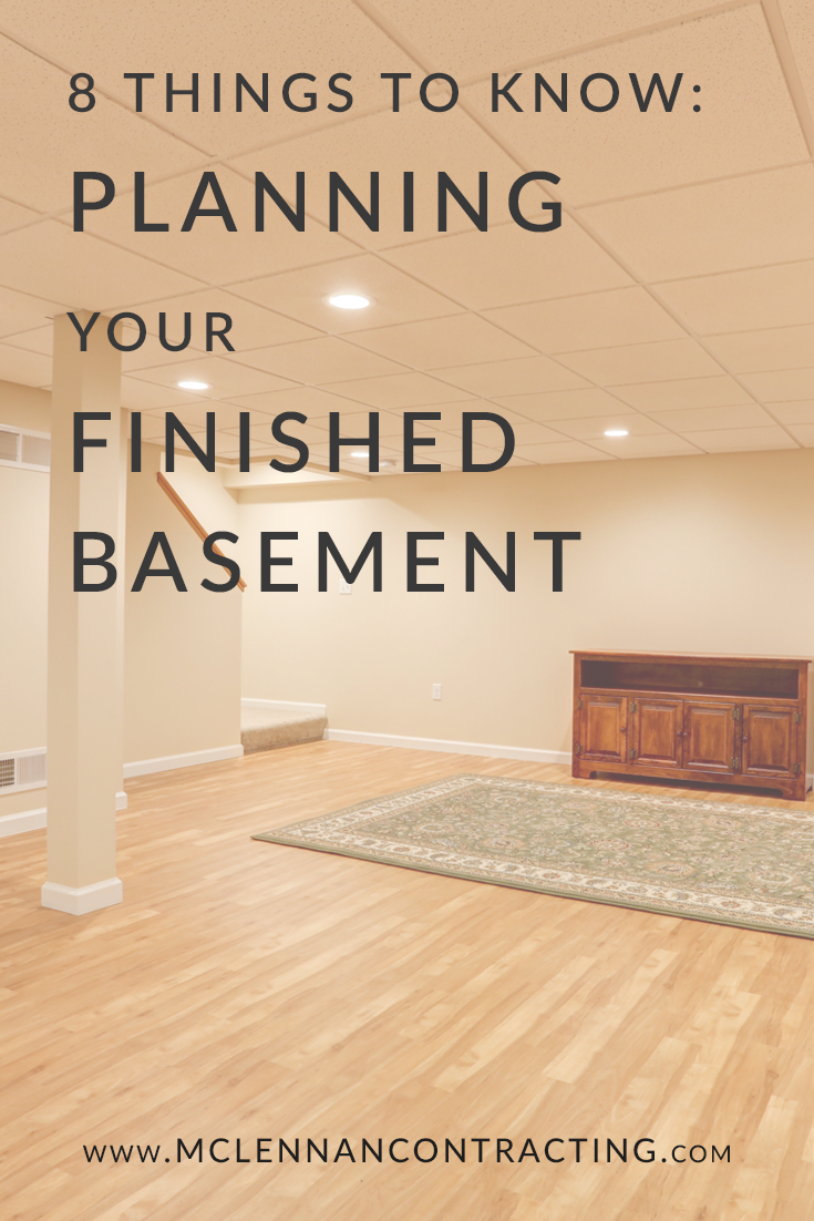 8 Important Things To Know When Planning Your Finished Basement