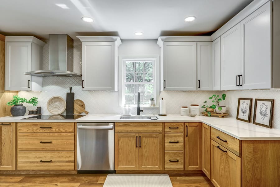 Landisville Kitchen Remodel with dual cabinets and stainless steel appliances