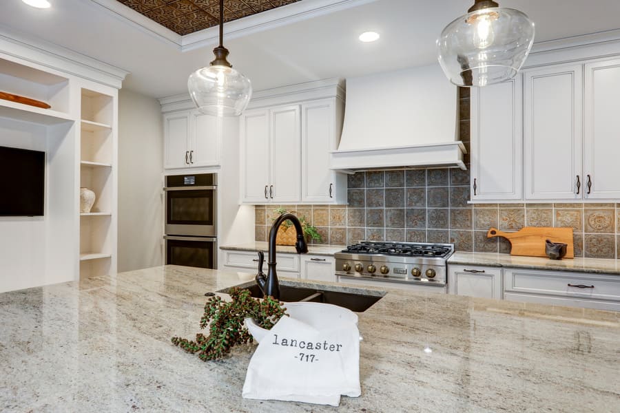 white cabinets in Lancaster Kitchen Remodel