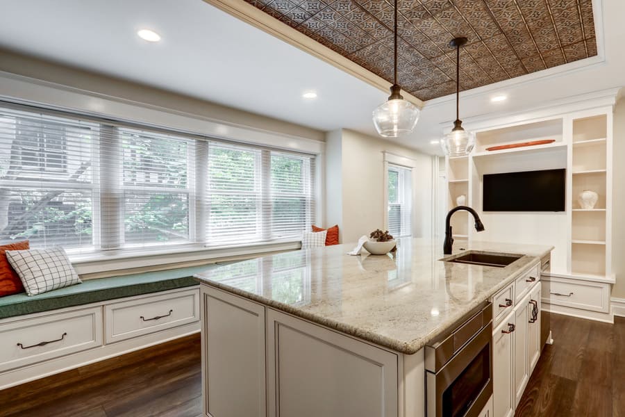 Lancaster Kitchen Remodel with bench window seats