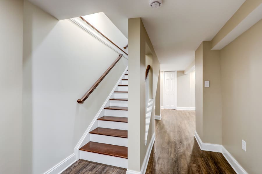 Lancaster-First basement stair reconfiguration in lancaster home remodel-Remodel-46