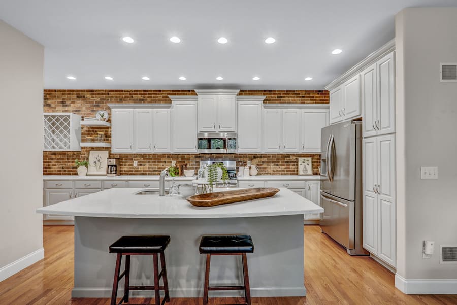 Lampeter-Strasburg kitchen refresh with brick backsplash